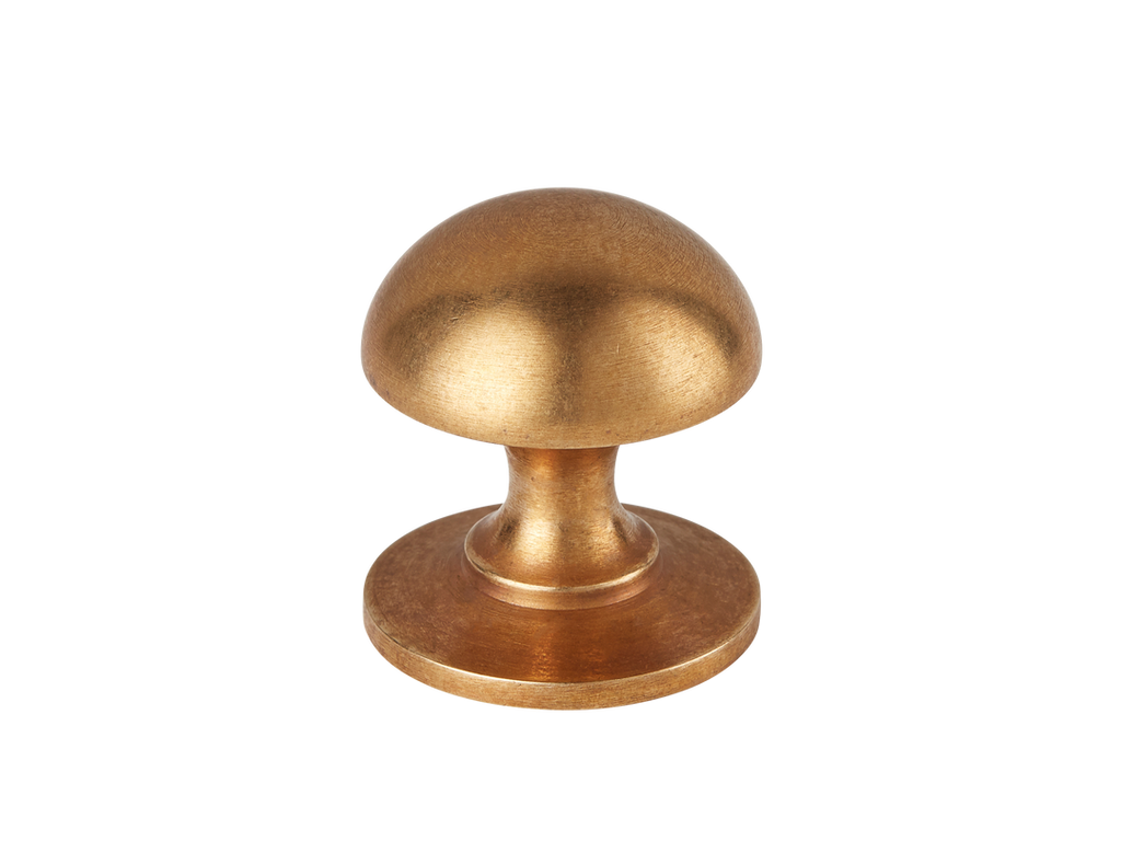 Cotswold Mushroom Cabinet Knob by Armac Martin - 25mm - Burnished Brass