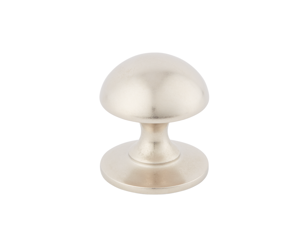 Cotswold Mushroom Cabinet Knob by Armac Martin - 25mm - Barrelled Nickel Plate
