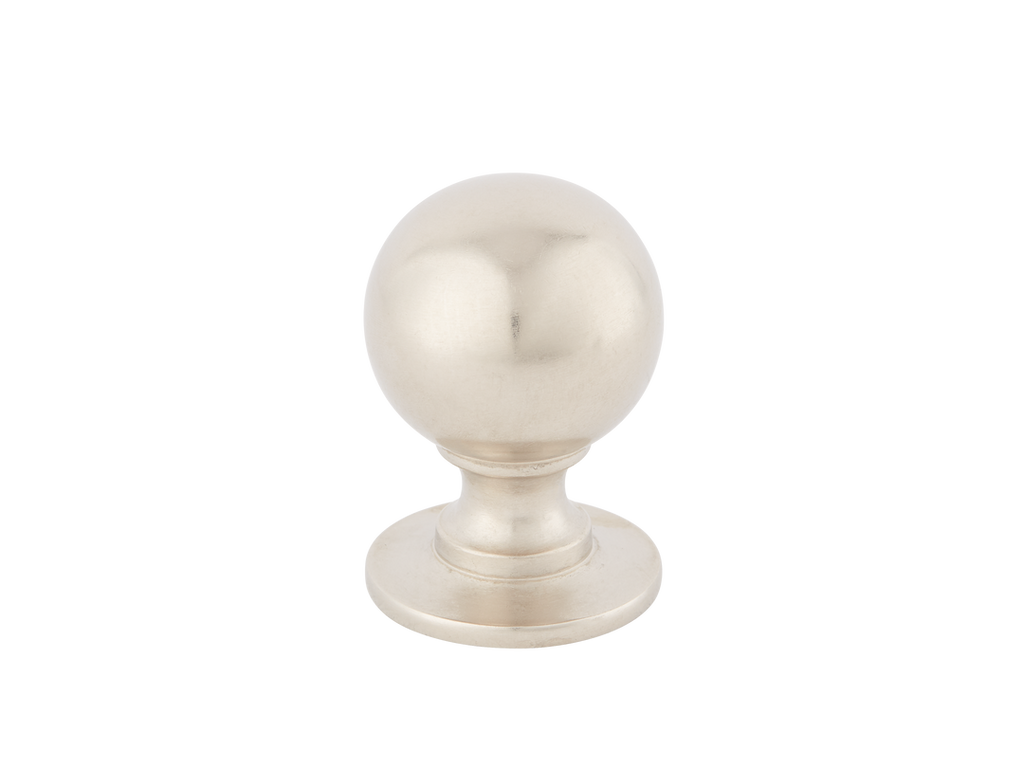 Cotswold Ball Cabinet Knob by Armac Martin - 25mm - Barrelled Nickel Plate