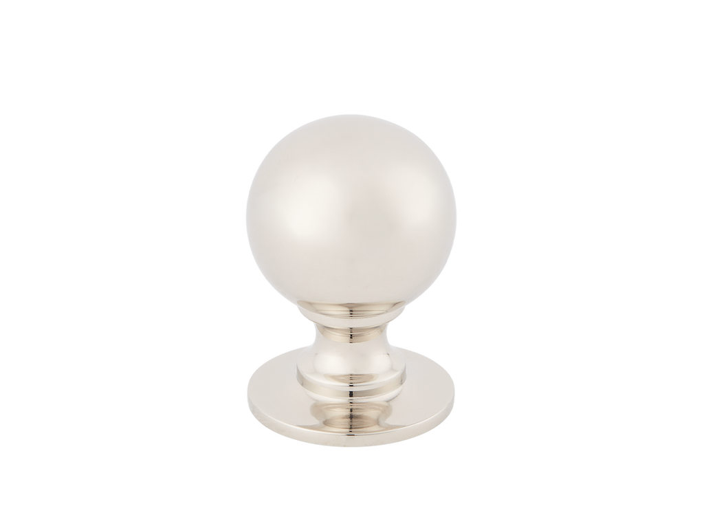 Cotswold Ball Cabinet Knob by Armac Martin - 25mm - Polished Nickel Plate