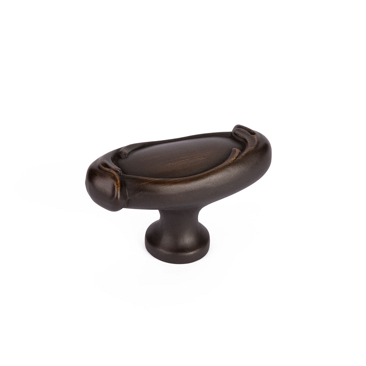 French Farm Oblong Knob by Schaub - Ancient Bronze - New York Hardware