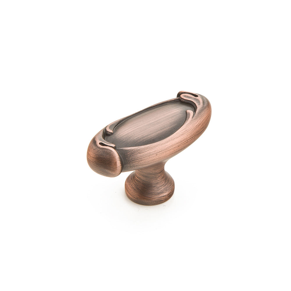 French Farm Oblong Knob by Schaub - Empire Bronze - New York Hardware