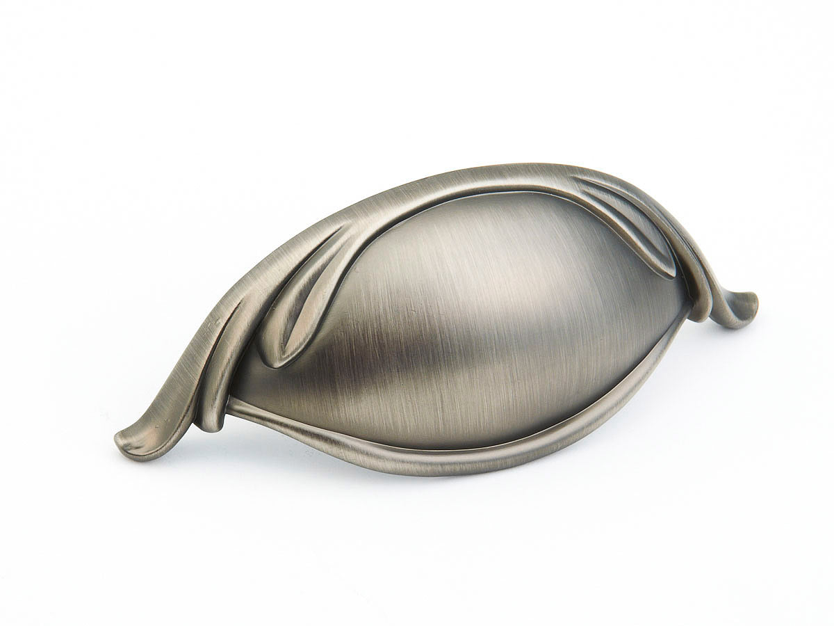 French Farm Cup Pull by Schaub - Antique Nickel - New York Hardware