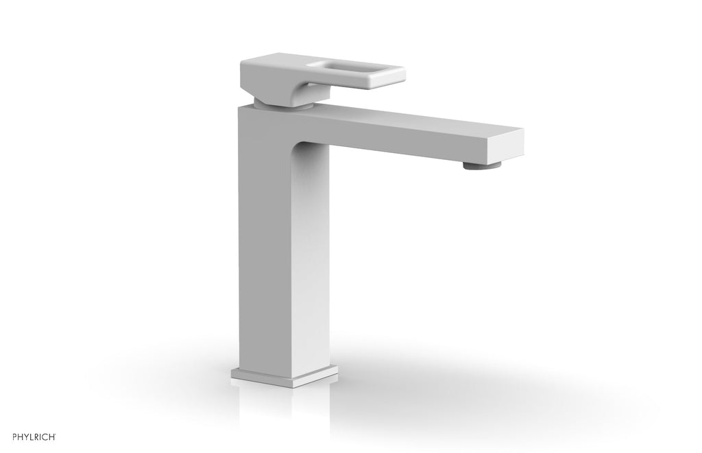 MIX Single Hole Lavatory Faucet, Ring Handle by Phylrich - Satin White