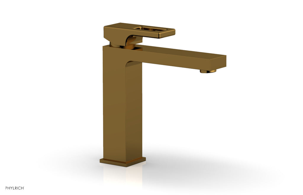 MIX Single Hole Lavatory Faucet, Ring Handle by Phylrich - French Brass