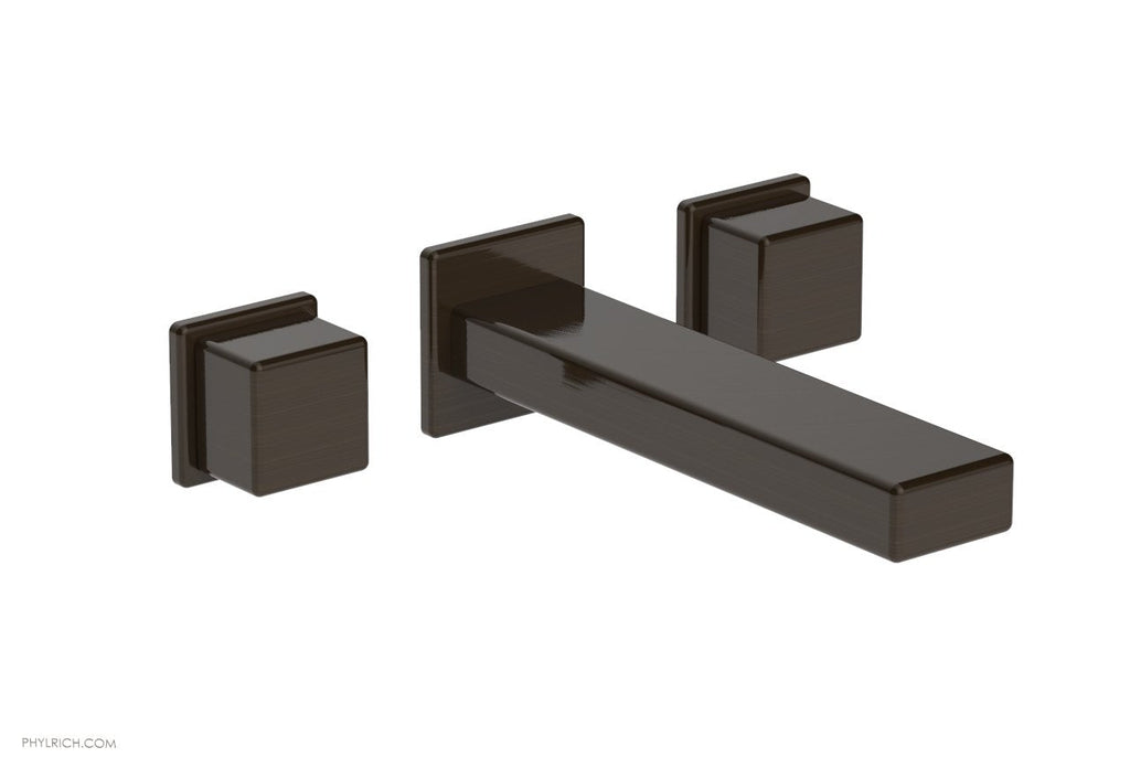 MIX Wall Lavatory Set   Cube Handles by Phylrich - Oil Rubbed Bronze