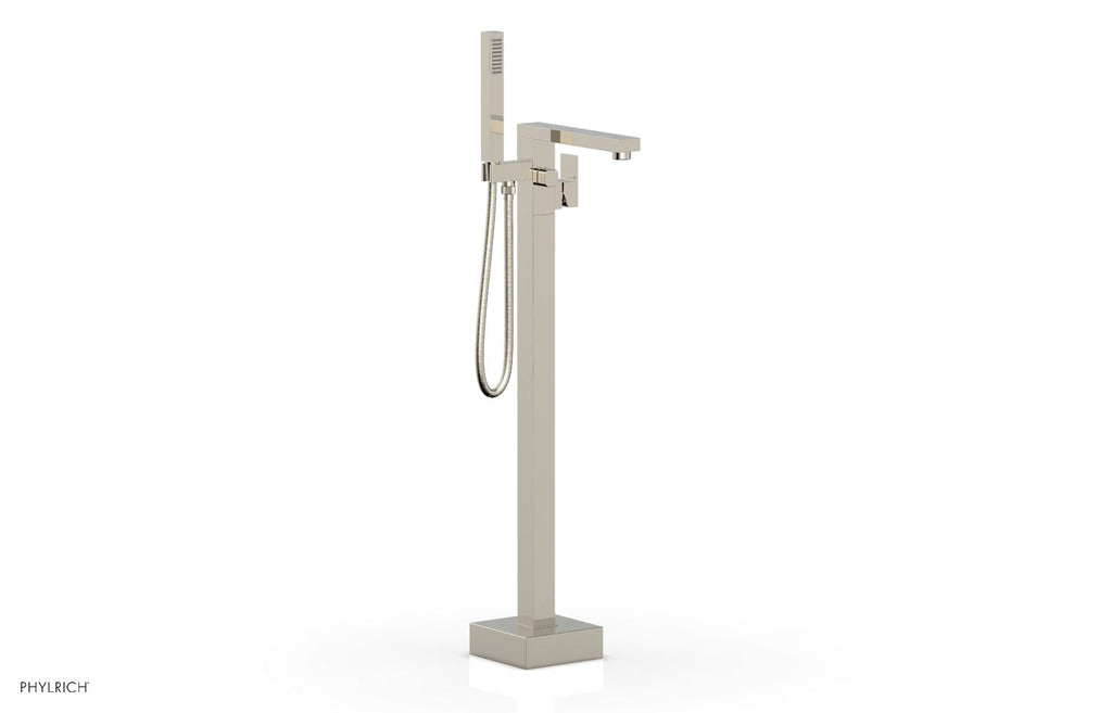 MIX Floor Mount Tub Filler with Hand Shower by Phylrich - Polished Nickel