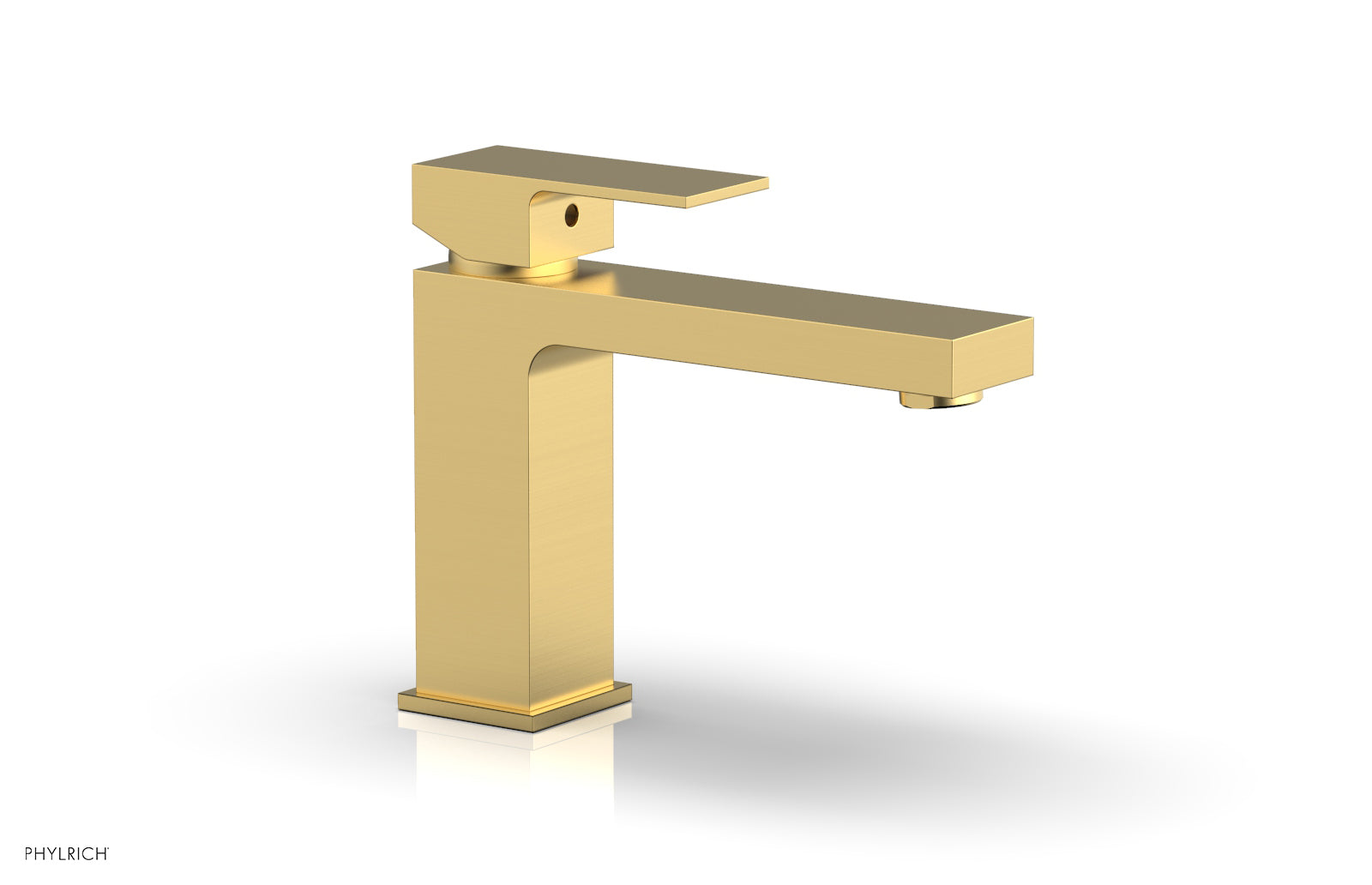 MIX Single Hole Lavatory Faucet, Low   Blade Handle by Phylrich - Satin Chrome