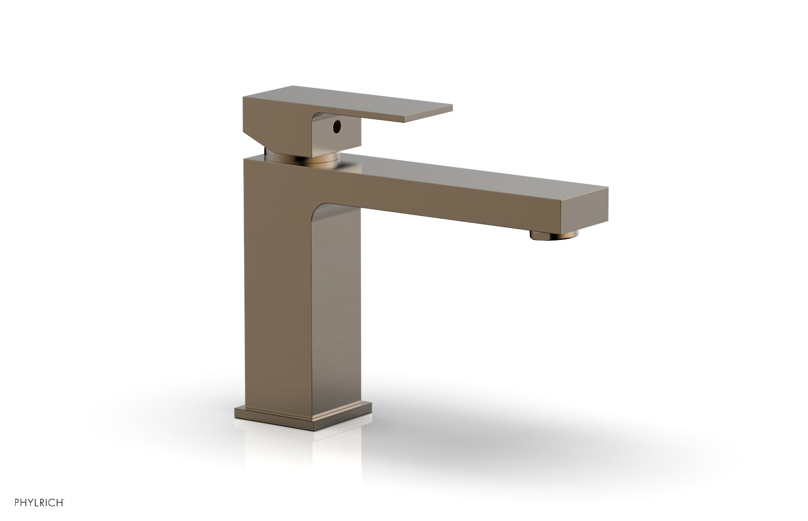 MIX Single Hole Lavatory Faucet, Low   Blade Handle by Phylrich - Antique Brass