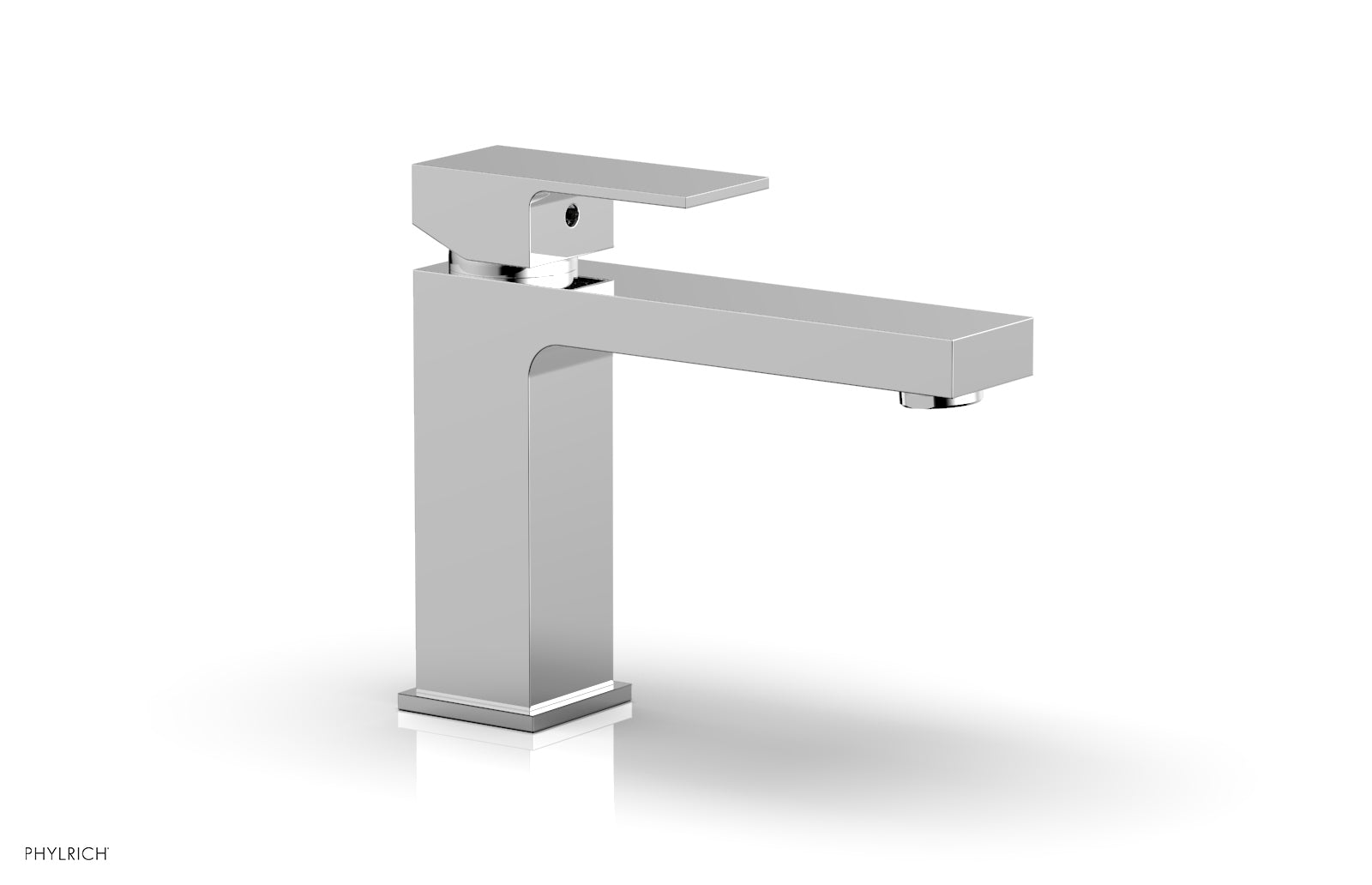 MIX Single Hole Lavatory Faucet, Low   Blade Handle by Phylrich - Satin Brass