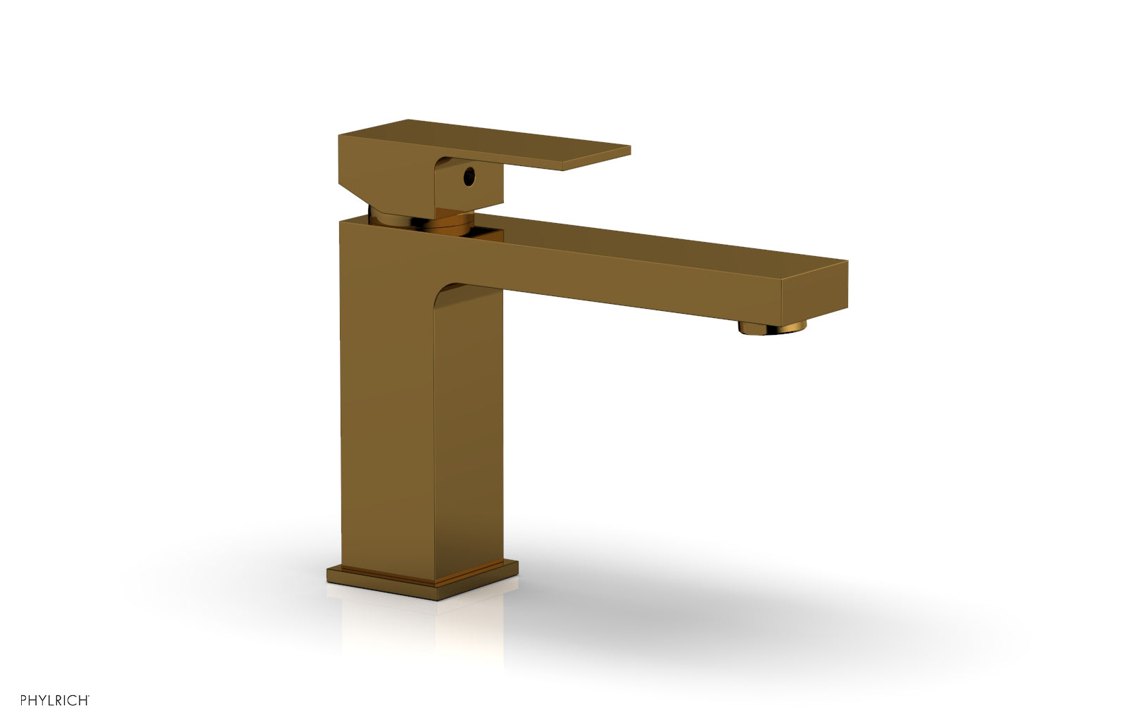 MIX Single Hole Lavatory Faucet, Low   Blade Handle by Phylrich - Polished Gold