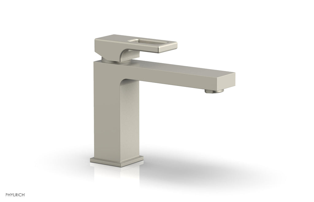 MIX Single Hole Lavatory Faucet, Low   Ring Handle by Phylrich - Burnished Nickel