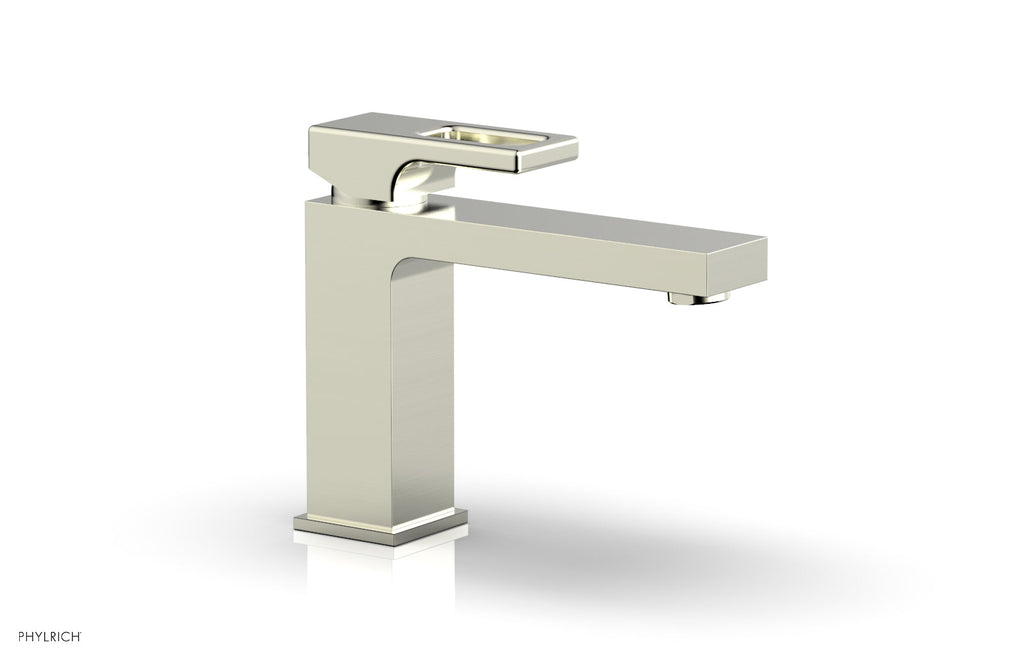 MIX Single Hole Lavatory Faucet, Low   Ring Handle by Phylrich - Polished Brass