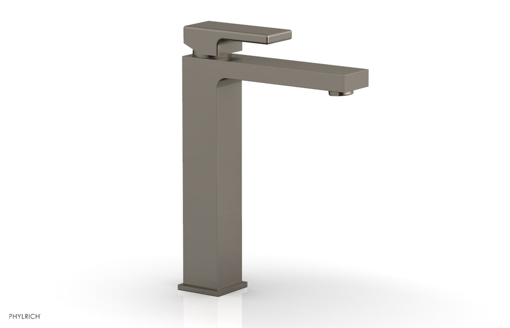 MIX Single Hole Lavatory Faucet, Tall   Blade Handle by Phylrich - Pewter