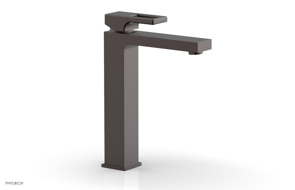 MIX Single Hole Lavatory Faucet, Tall   Ring Handle by Phylrich - Weathered Copper