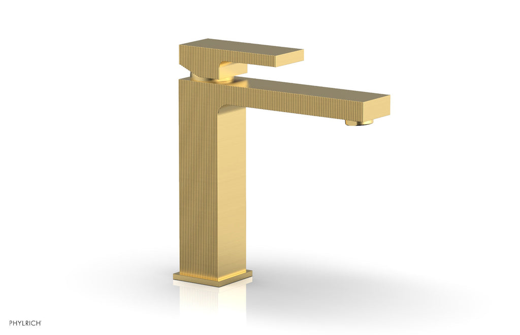 STRIA Single Hole Lavatory Faucet, Blade Handle by Phylrich - Burnished Gold