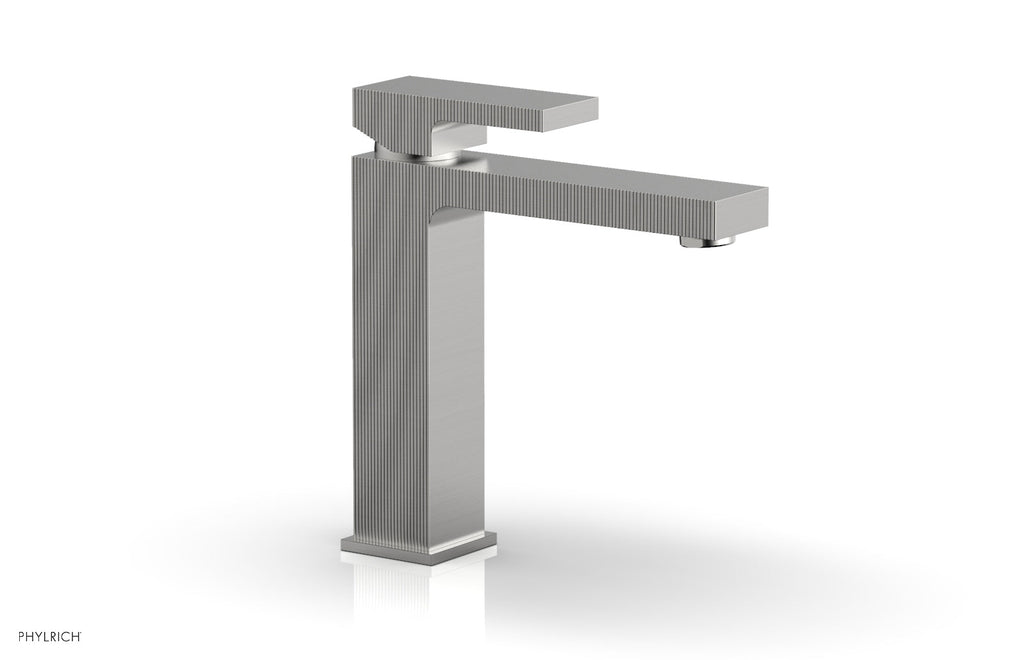 STRIA Single Hole Lavatory Faucet, Blade Handle by Phylrich - Satin Chrome