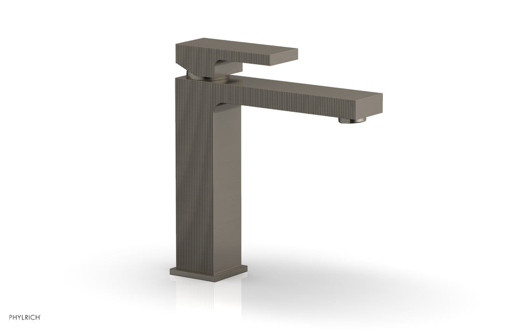 STRIA Single Hole Lavatory Faucet, Blade Handle by Phylrich - Pewter