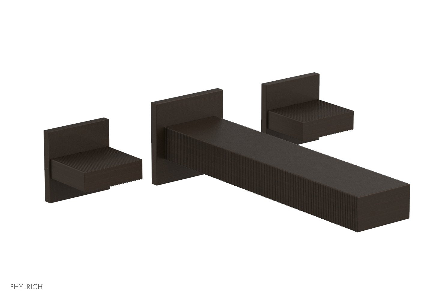 STRIA Wall Lavatory Set Blade Handles by Phylrich - Antique Bronze