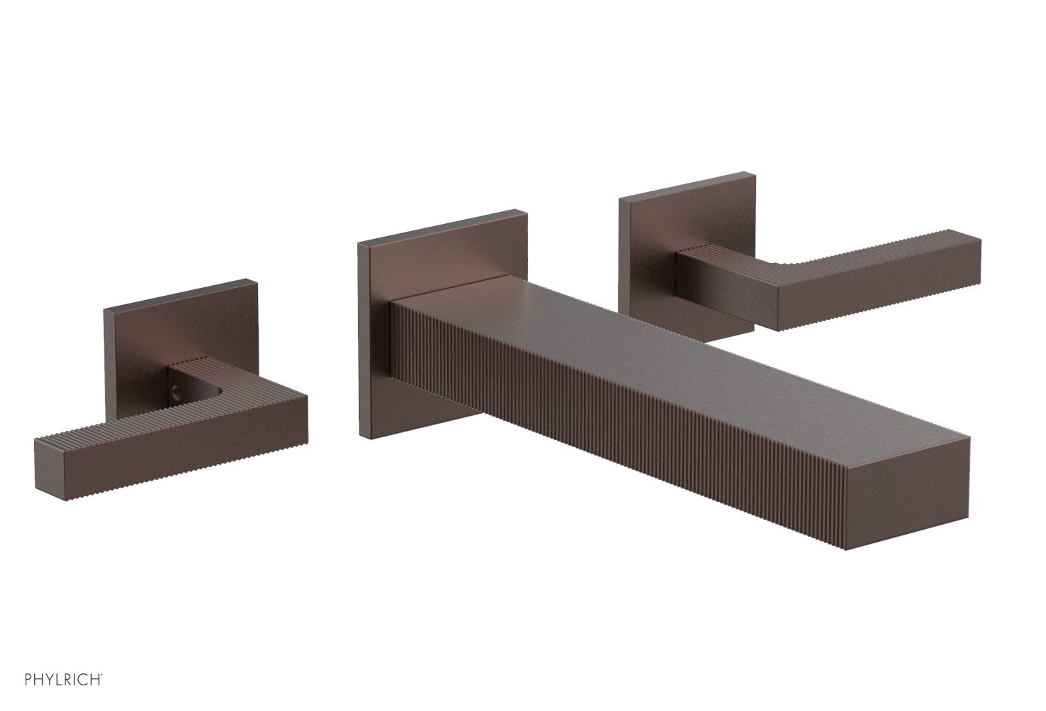 STRIA Wall Lavatory Set by Phylrich - Weathered Copper