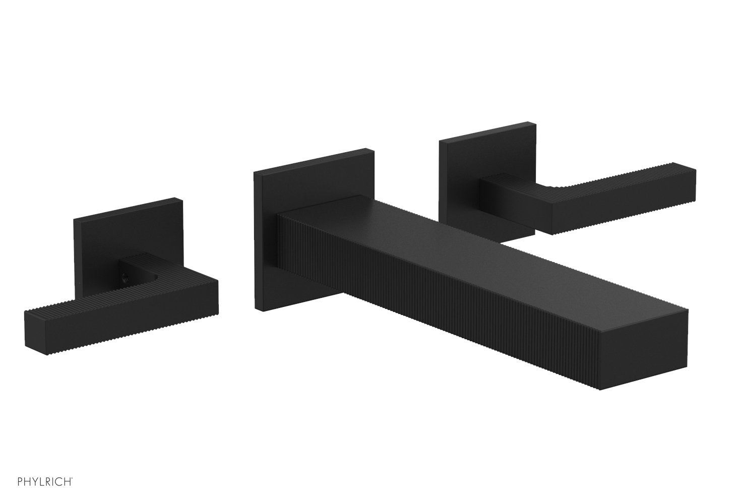 STRIA Wall Lavatory Set by Phylrich - Matte Black