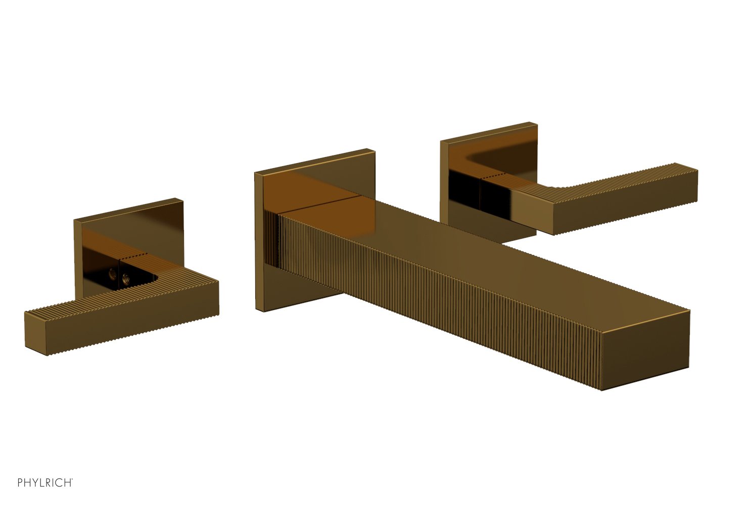 STRIA Wall Lavatory Set by Phylrich - French Brass