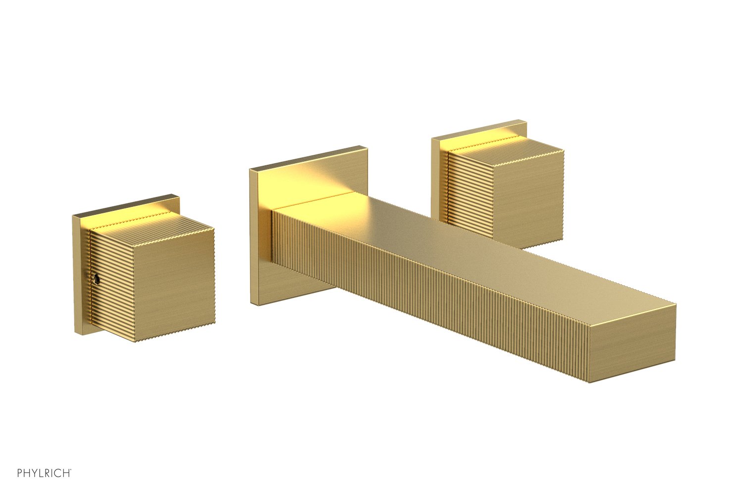 STRIA Wall Lavatory Set by Phylrich - Burnished Gold