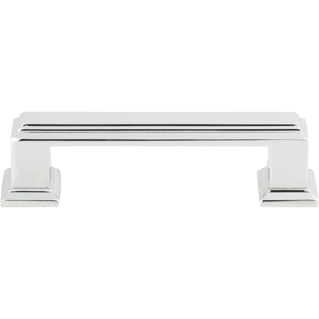 Sutton Place Pull by Atlas - 3" - Polished Chrome - New York Hardware