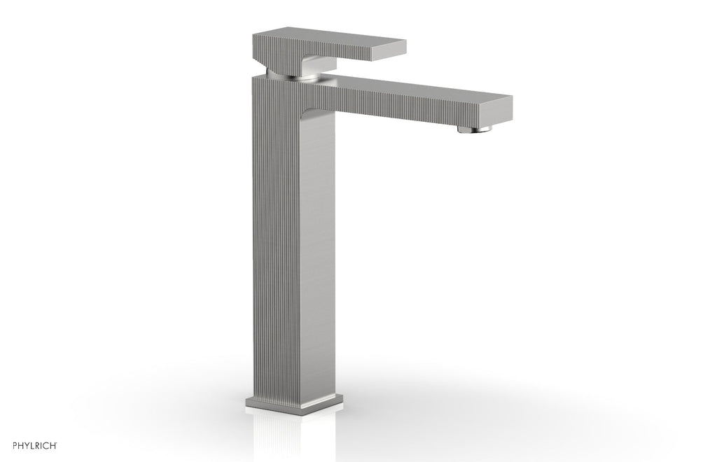 STRIA Single Hole Lavatory Faucet, Tall   Blade Handle by Phylrich - Pewter