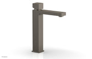 STRIA Single Hole Lavatory Faucet, Tall   Cube Handle by Phylrich - Polished Chrome