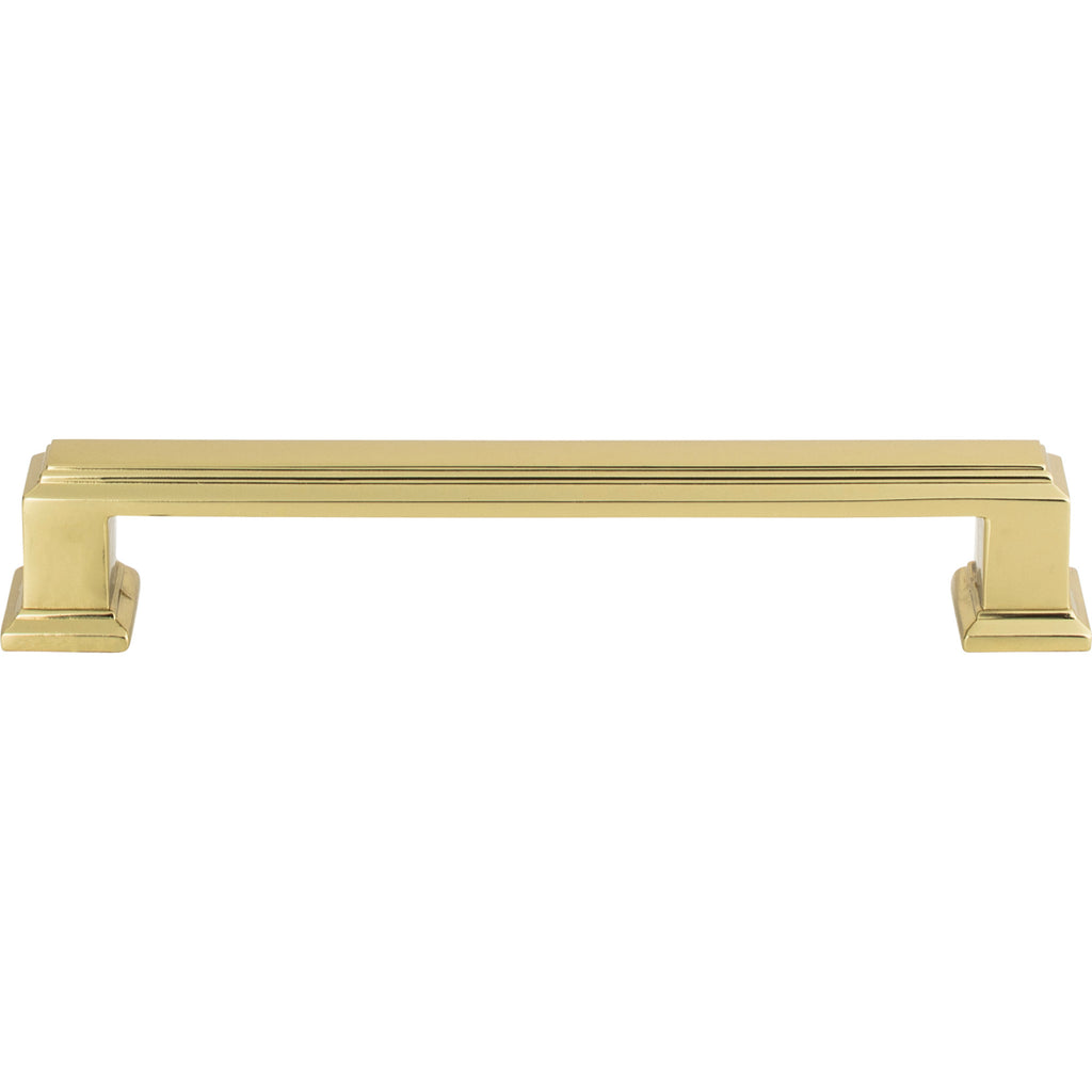 Sutton Place Pull by Atlas - 5-1/16" - French Gold - New York Hardware