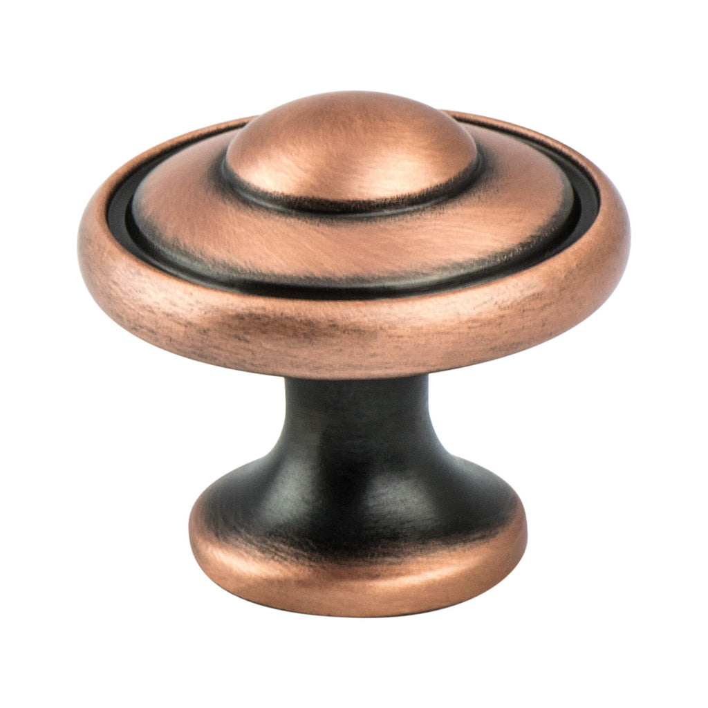 Brushed Antique Copper - 1-3/16" - Euro Traditions Knob by Berenson - New York Hardware
