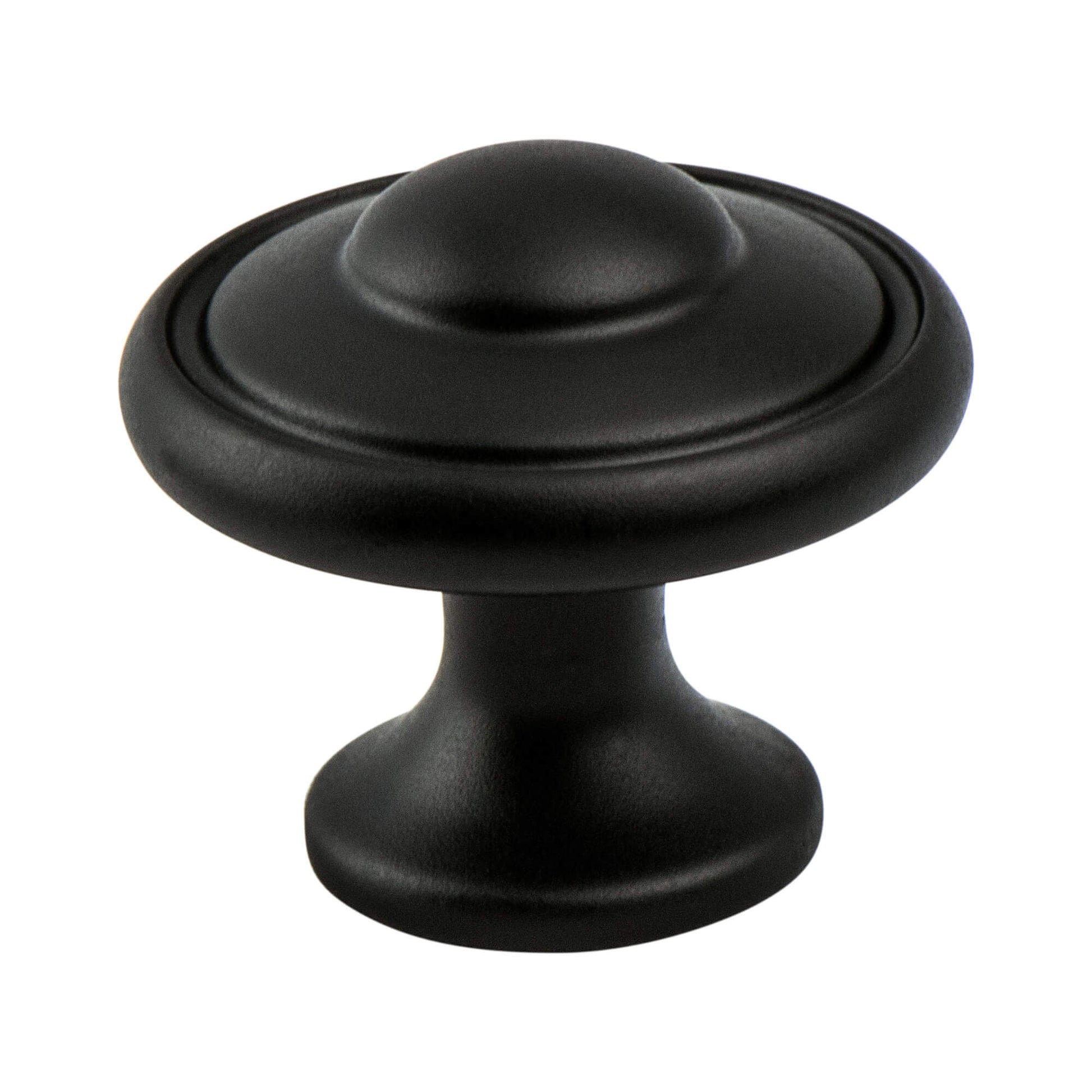 Matte Black - 1-3/16" - Euro Traditions Knob by Berenson - New York Hardware
