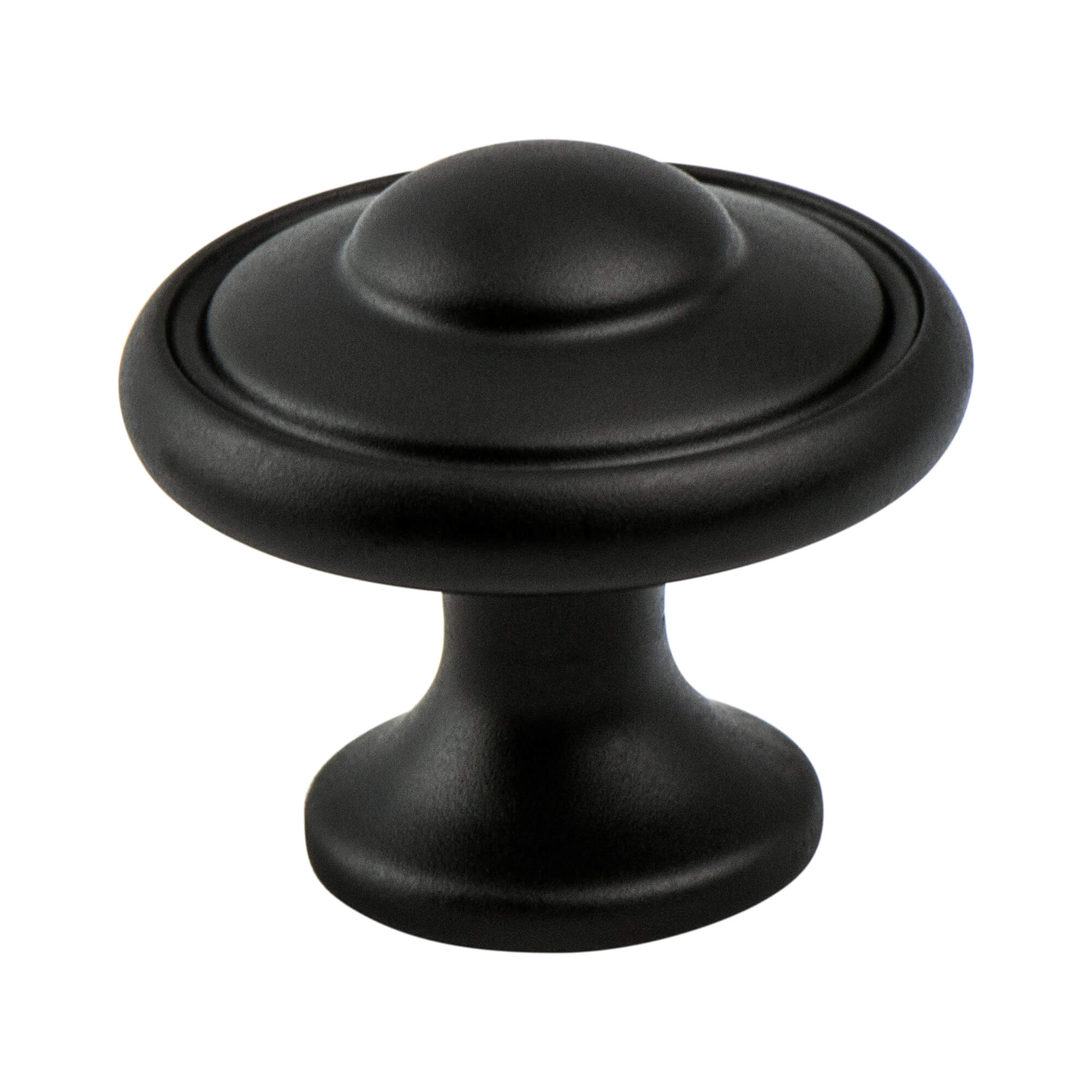 Matte Black - 1-3/16" - Euro Traditions Knob by Berenson - New York Hardware