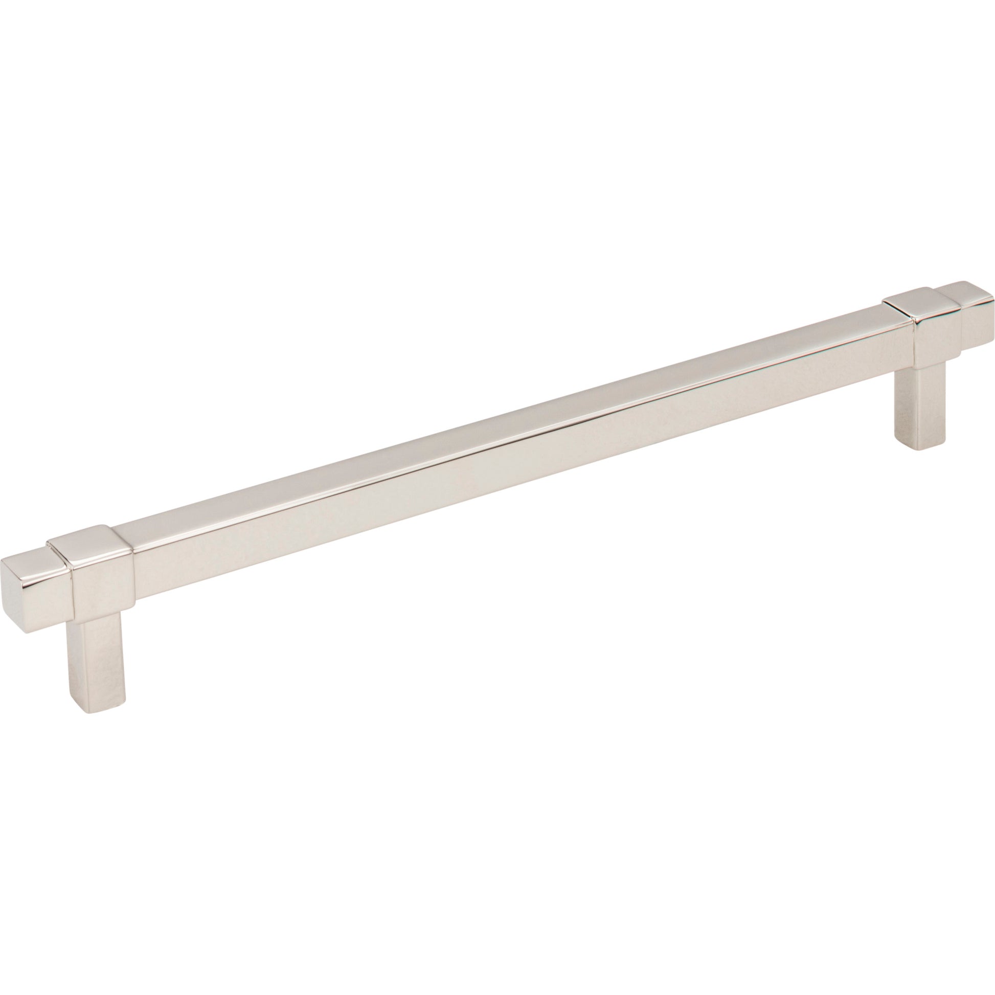 Square Zane Cabinet Pull by Jeffrey Alexander - Polished Nickel