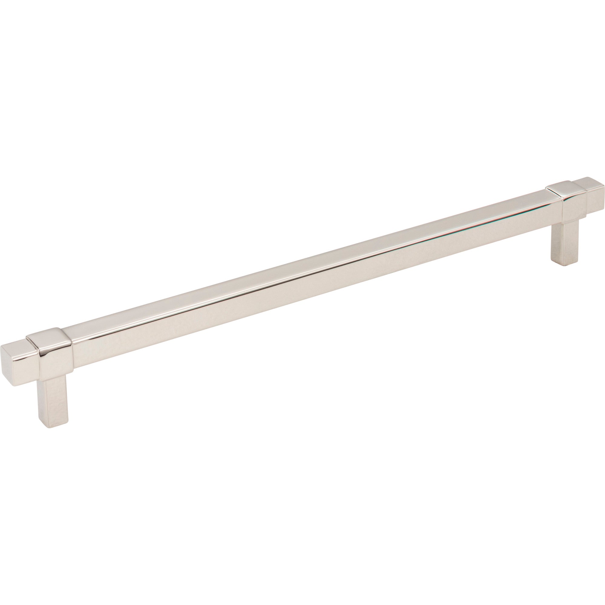 Square Zane Cabinet Pull by Jeffrey Alexander - Polished Nickel