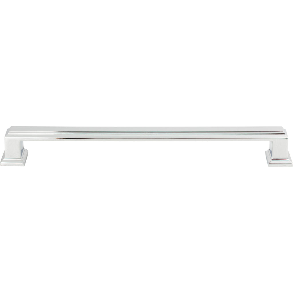 Sutton Place Pull by Atlas - 7-9/16" - Polished Chrome - New York Hardware