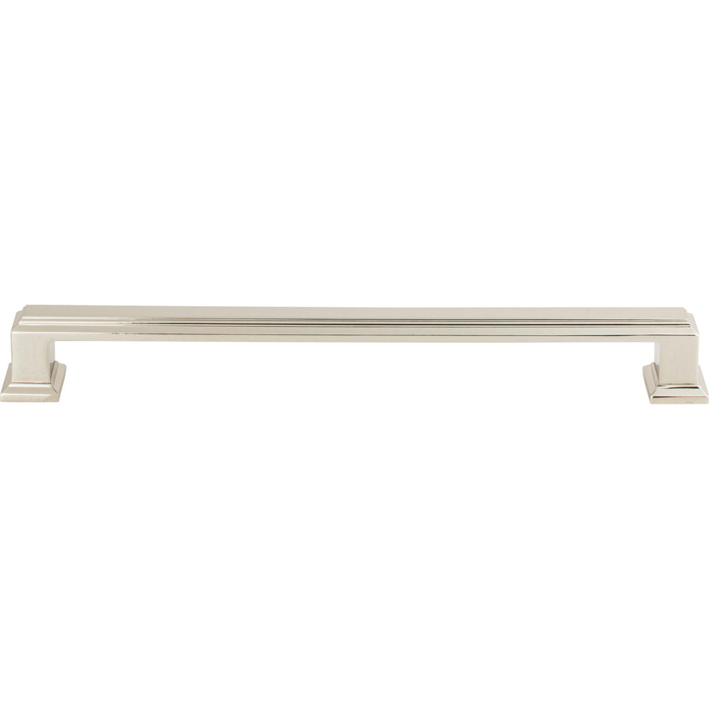 Sutton Place Pull by Atlas - 7-9/16" - Polished Nickel - New York Hardware