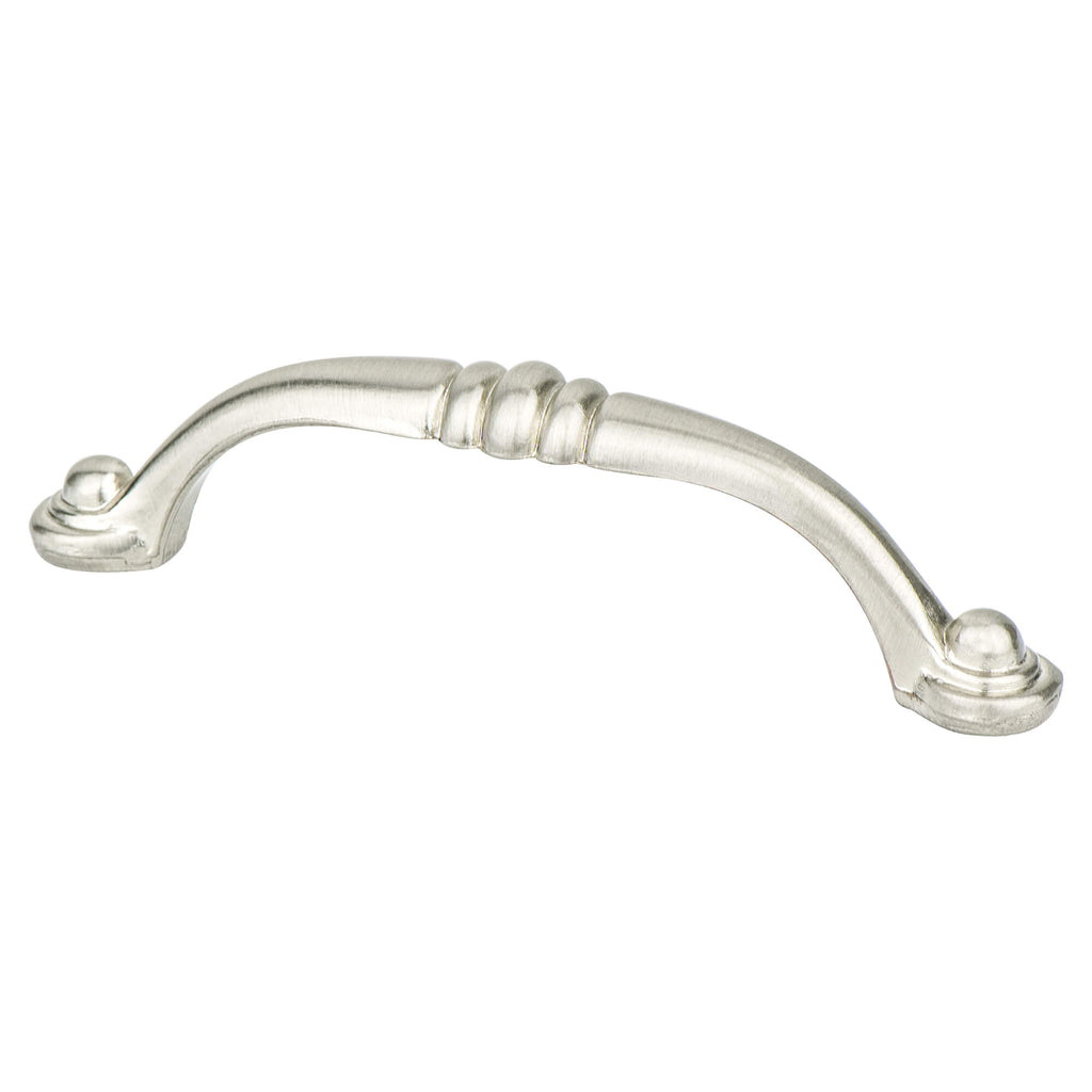 Brushed Nickel - 96mm - Euro Traditions Pull by Berenson - New York Hardware