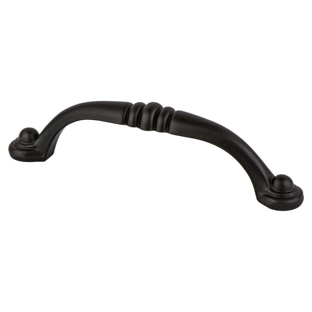 Matte Black - 96mm - Euro Traditions Pull by Berenson - New York Hardware