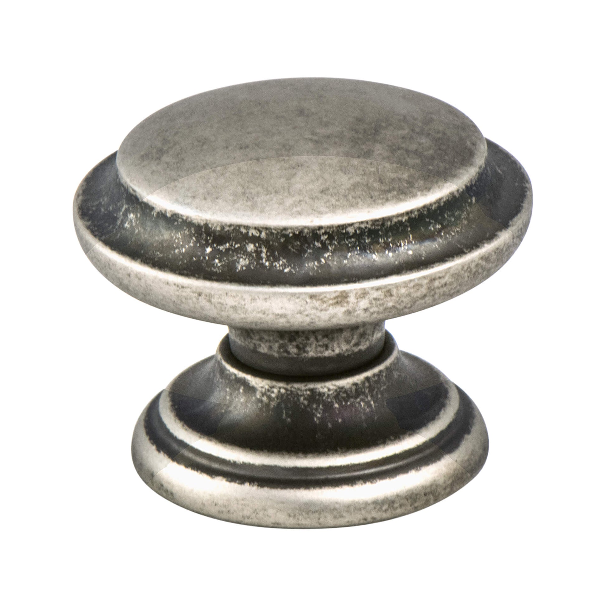 Rustic Nickel - 1-3/8" - Euro Rustica Knob by Berenson - New York Hardware
