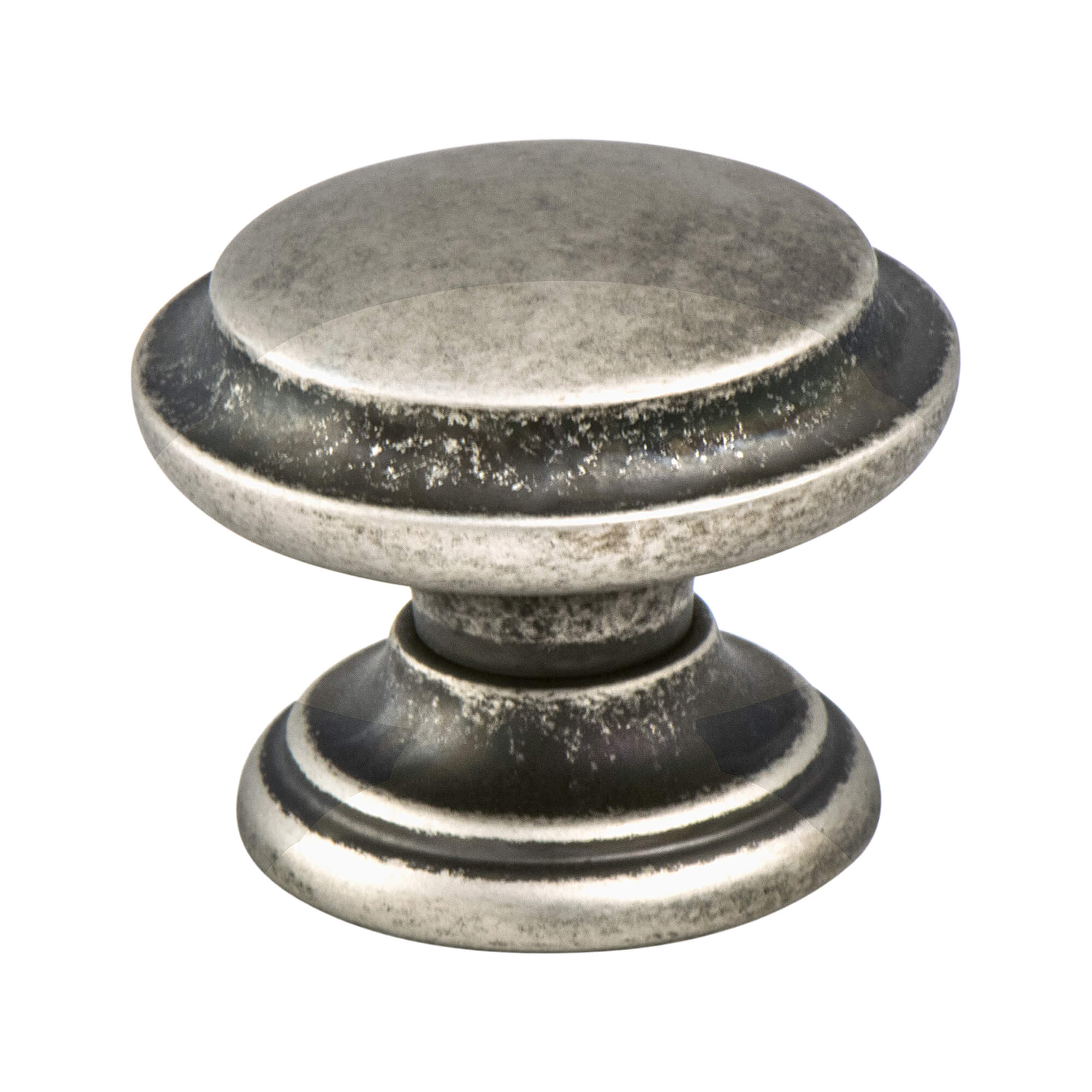 Rustic Nickel - 1-3/8" - Euro Rustica Knob by Berenson - New York Hardware