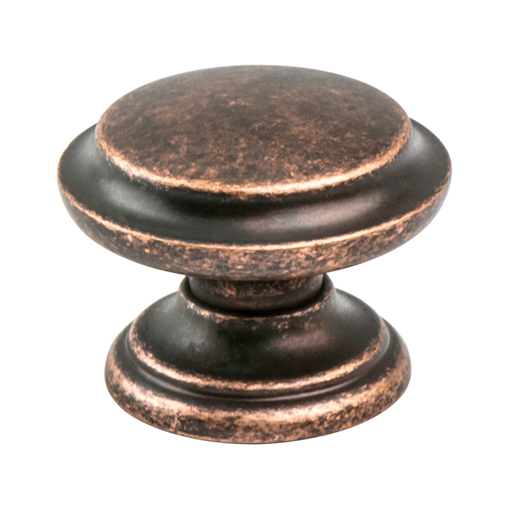 Rustic Copper - 1-3/8" - Euro Rustica Knob by Berenson - New York Hardware