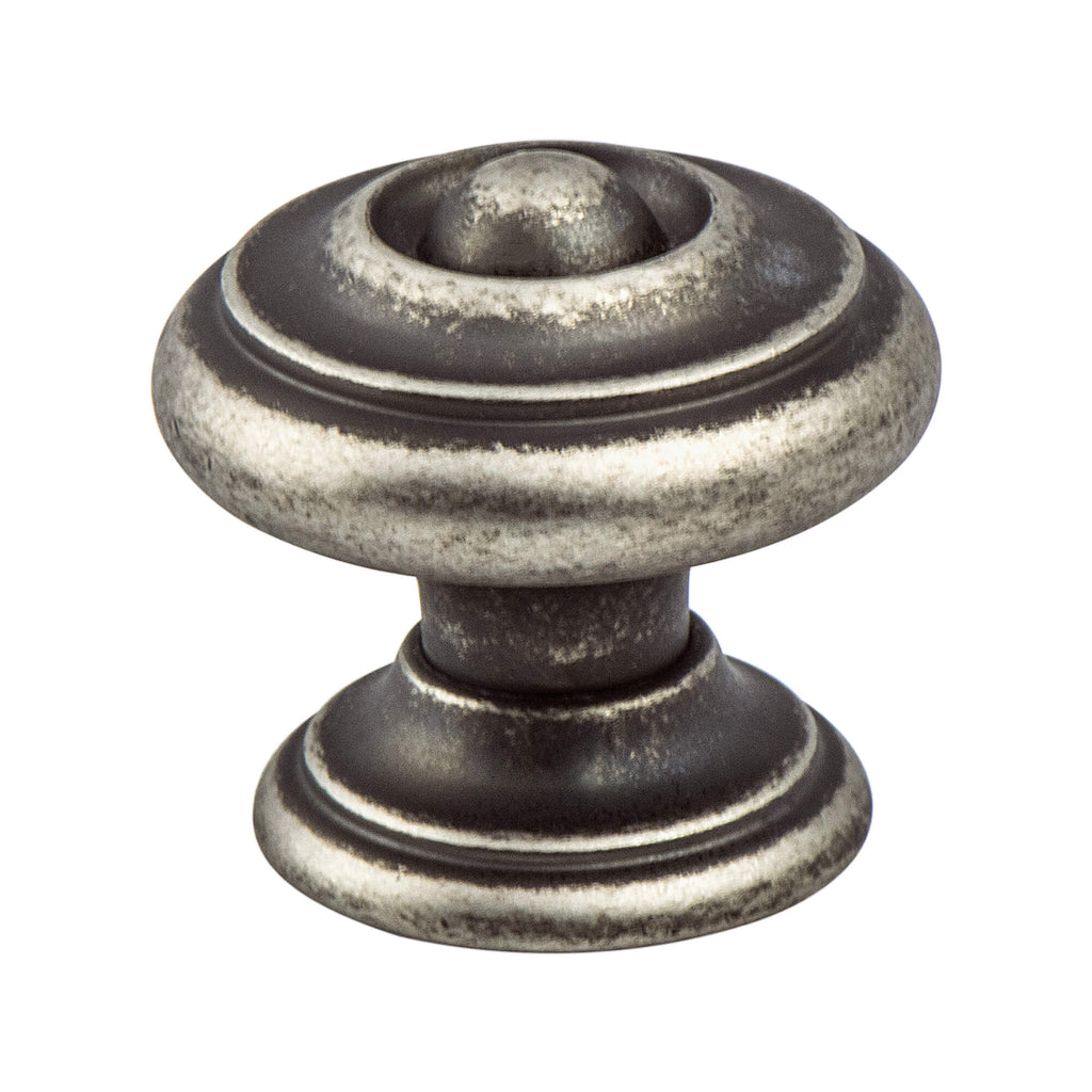 Rustic Nickel - 1-3/16" - Euro Rustica Knob by Berenson - New York Hardware