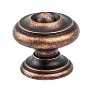 Rustic Copper - 1-3/16" - Euro Rustica Knob by Berenson - New York Hardware