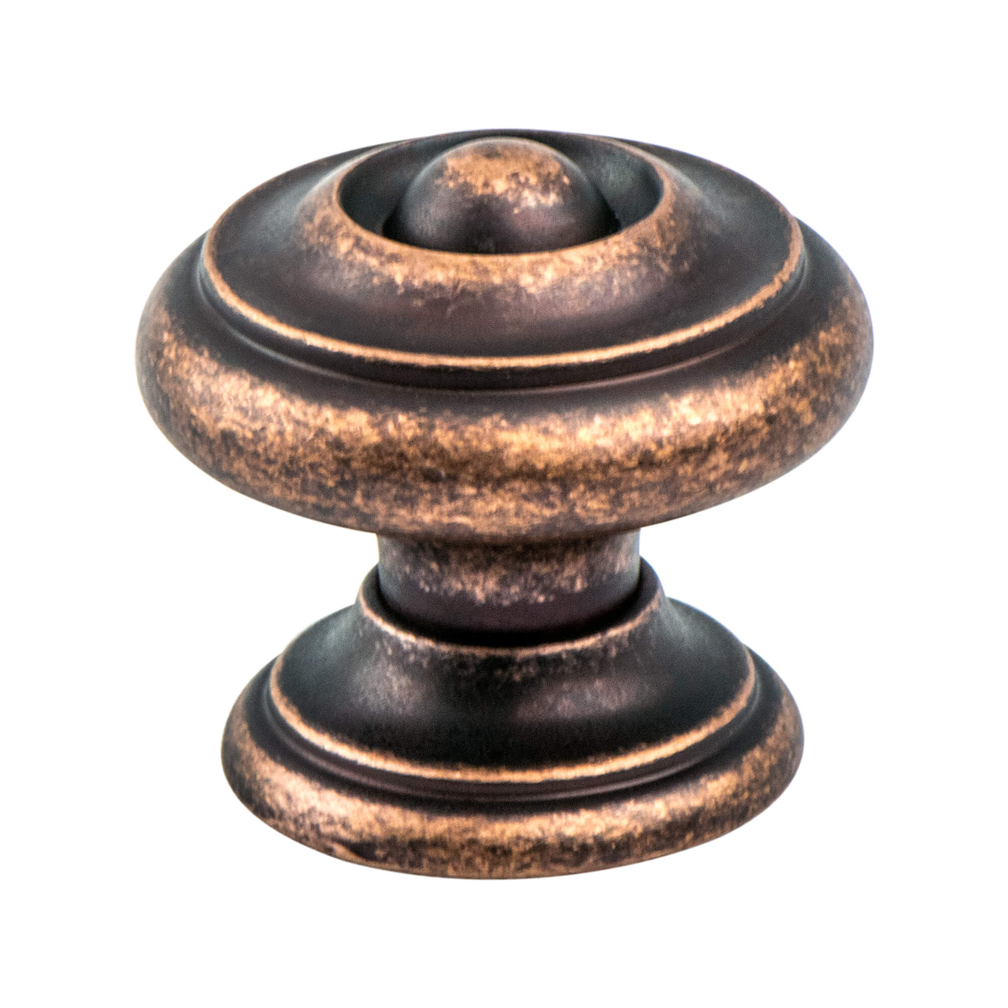 Rustic Copper - 1-3/16" - Euro Rustica Knob by Berenson - New York Hardware