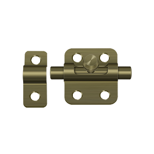Barrel Bolt by Deltana - 2"  - Antique Brass - New York Hardware