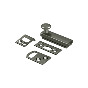 Concealed Screw Surface Bolts HD by Deltana - 2"  - Antique Nickel - New York Hardware