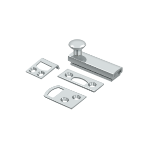 Concealed Screw Surface Bolts HD by Deltana - 2"  - Polished Chrome - New York Hardware