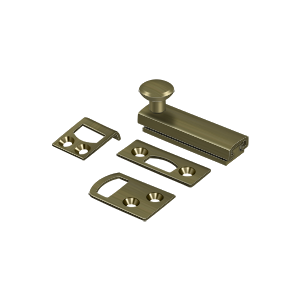 Concealed Screw Surface Bolts HD by Deltana - 2"  - Antique Brass - New York Hardware